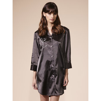 BlueBella Pretty Purrfect Satin Nightshirt