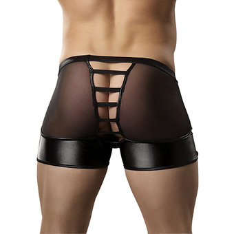Male Power Extreme Wet Look Ladder Boxer Shorts