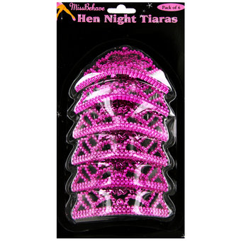 Mini Hen Party Tiaras (6 Pack)