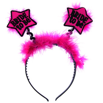 Star Bride to Be Pink Fluffy Boppers