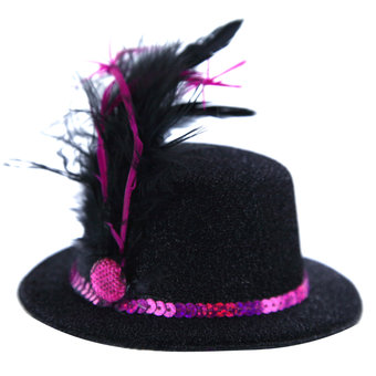 Glittery Mini Top Hat Fascinator