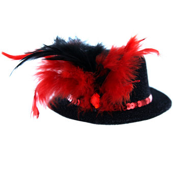Burlesque Mini Top Hat Fascinator