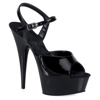 Pleaser Delight Stiletto Platform Peep-Toe High Heel Shoes