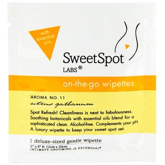 SweetSpot On-The-Go Wipettes Intimate Hygiene Wipes (Single Pack)