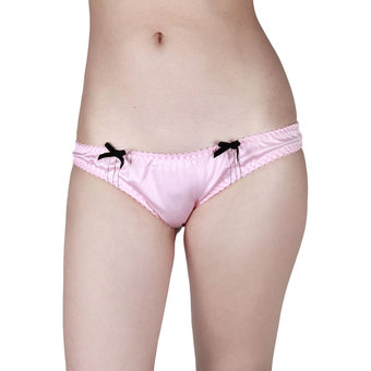 Playful Promises Emerald Satin Knickers
