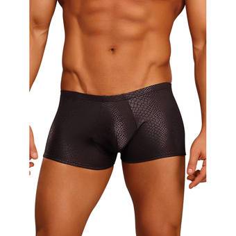 Male Power Black Cobra Print Tight Boxer Shorts