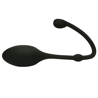 The Velvet Kiss Oval Tip Single Silicone Kegel Ball