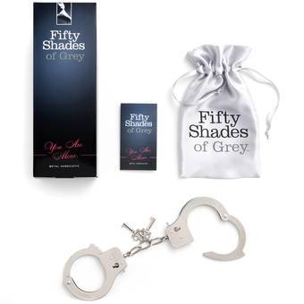 Fifty Shades of Grey You. Are. Mine. Metal Handcuffs