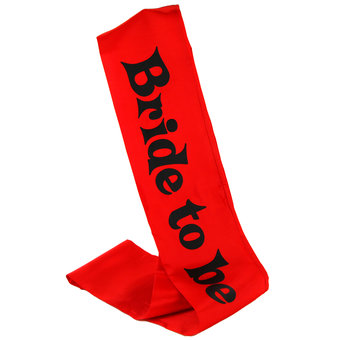 Ladies Night Bride to Be Red Sash