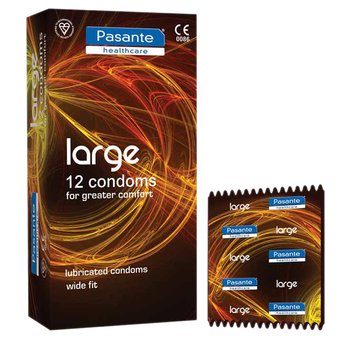 Pasante Large Condoms (12 Pack)