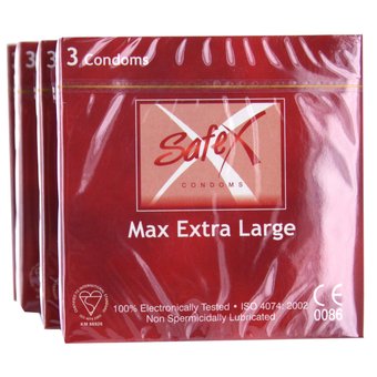 Safex Extra Large Condoms (12 Pack)