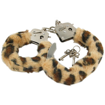 Toy Joy Leopard Furry Handcuffs (new window)