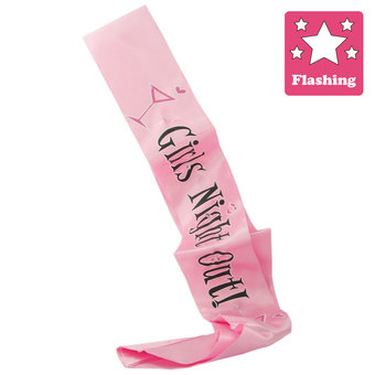 Girls Night Out Flashing Sash (new window)