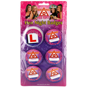Hen Night Name Badges (6 Pack)