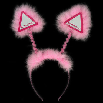 Warning Bridesmaid Hen Party Fluffy Boppers (new window)