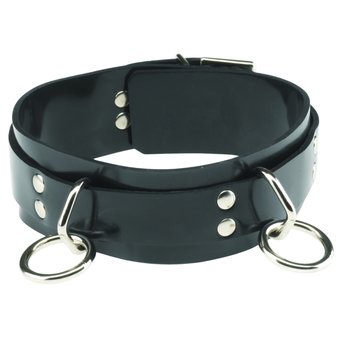 Spartacus Locking Rubber Slave Collar Spartacus Locking Rubber Slave Collar
