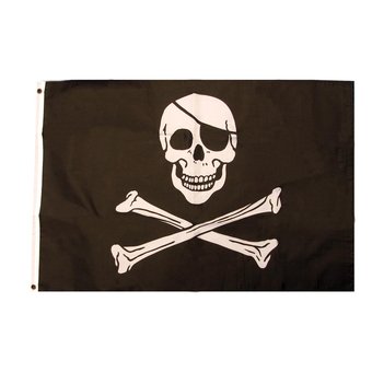 3 Foot Pirate Flag (new window)