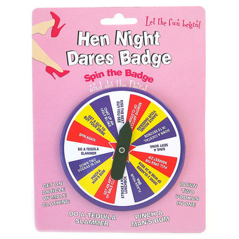 Hen Night Badge Dares Game