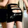 Hustler Lingerie Latex Rear View Mini Skirt