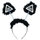 Warning Black and Silver Hen Party Fluffy Boppers