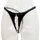 Black Level Crotchless PVC G-string with Chain
