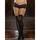 Dreamgirl Black Diamond Plus Size Opaque Bow Stockings