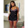 Dreamgirl Plus Size Striped Underwire Baby Doll Set