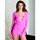 Music Legs Daisy V Neck Lace Trim Long Sleeves With Thong