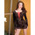 Music Legs Seamless Lace Up Long Sleeve Mini Dress With Lace Up Front