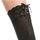 Music Legs Opaque Hold Up Stockings With Lace Up Tops