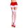 Music Legs Sheer Lace Top Stockings With Hearts