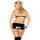 Exposed Liquid Onyx Plus Size 3 Piece Wet Look Halter Set
