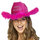 Fluffy Hen Night Cowboy Hat (new window)