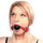 Bondage Boutique Luxury Leather and Rubber Ball Gag