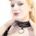 Bondage Boutique Leather Stud-Lined O-Ring Collar
