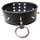 Bondage Boutique Leather Spiked O-Ring Collar