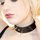Bondage Boutique Leather Collar with 1 Inch Spikes and Metal Buckle