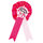 Ladies Night Blushing Bride Rosette Badge