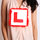 Fluffy Hen L Plate Badge (new window)