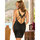 Dreamgirl Red Diamond Plus Size Lace Back Chemise and Thong Set