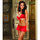 Dreamgirl Club Diamond Tie Front Bikini Skirt Set