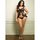 Leg Avenue Plus Size Sheer Mesh and Lace Ruffle Baby Doll Set