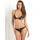 Rene Rofe Lace Peek-A-Boo Bra and Crotchless Thong Set