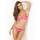 Rene Rofe Lace Peek-A-Boo Bra and Crotchless Thong Set