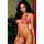 Rene Rofe Sheer Lace Tie-Up Halter Bra and Thong Set