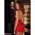 Rene Rofe Lace and Mesh Halter Babydoll and G-String