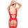 Exposed Liquid Onyx Plus Size Cupless Merry Widow and G-String Set
