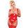 Exposed Liquid Onyx Plus Size Cupless Merry Widow and G-String Set