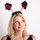 Warning Diamante Hen Party Fluffy Boppers