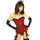 Sweet Streak Gothic Merlot Embroidered Corset Style Bustier